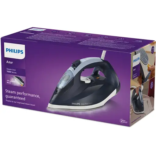 Philips 7000 series DST7030/20 Plancha de vapor HV de color azul oscuro