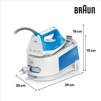 Braun CareStyle 1 IS1012BL 2400 W 1,5 L Suela de cerámica Azul, Blanco