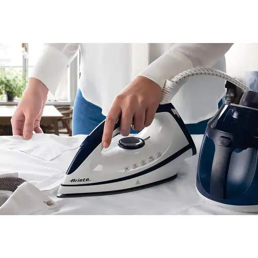 Ariete 5571/00 2400 W 1,8 L Suela de cerámica Azul, Blanco