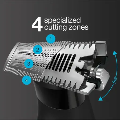Braun XT5100 cortadora de pelo y maquinilla Negro, Plata