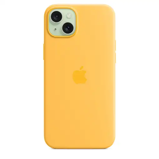 Apple Funda de silicona con MagSafe para el iPhone 15 Plus - Amarillo solar
