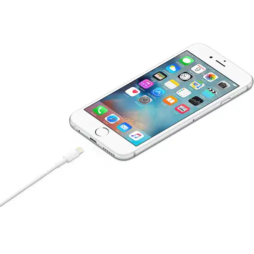 Apple MXLY2ZM/A cable de conector Lightning 1 m Blanco