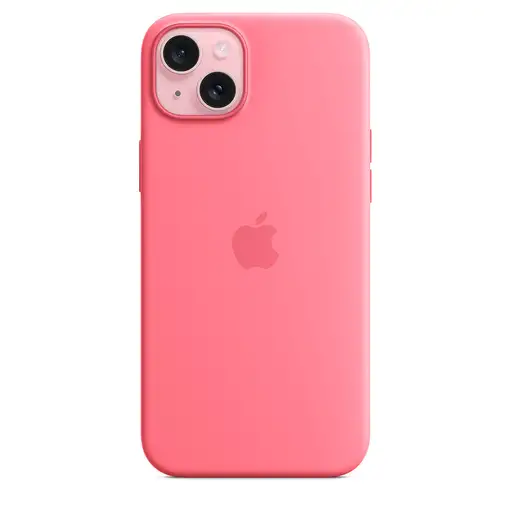 Apple Funda de silicona con MagSafe para el iPhone 15 Plus - Rosa