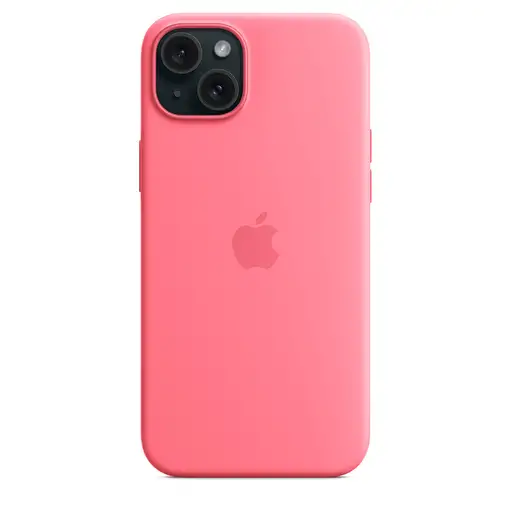 Apple Funda de silicona con MagSafe para el iPhone 15 Plus - Rosa