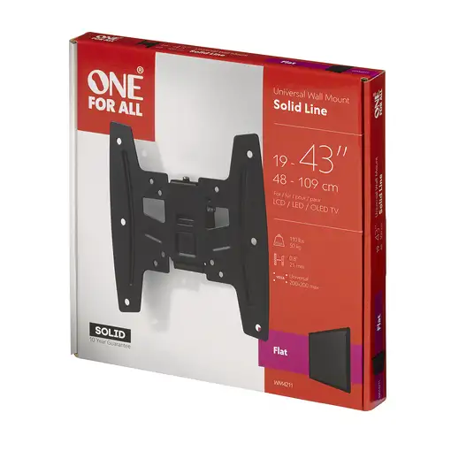 One For All WM 4211 soporte para TV 109,2 cm (43'') Negro