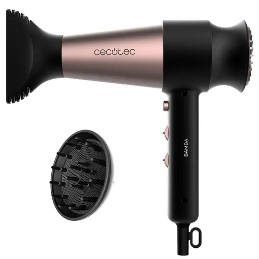 Cecotec Bamba IoniCare RockStar Retro secador 2000 W Negro, Rosa