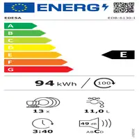 Edesa EDB-6130-I Completamente integrado 13 cubiertos E
