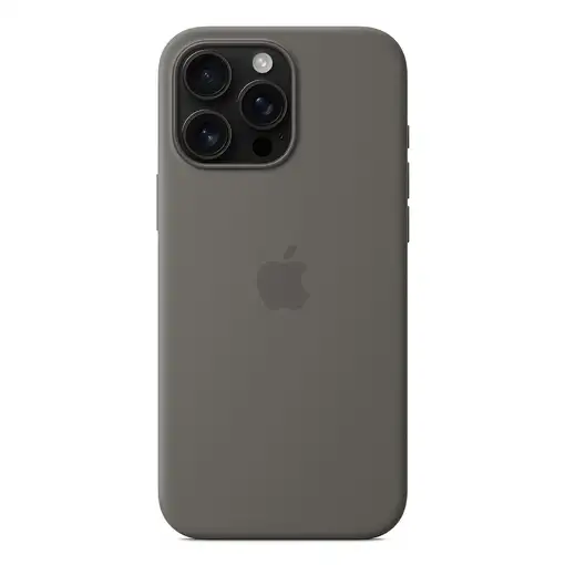 Apple Funda de silicona con MagSafe para el iPhone 16 Pro Max - Gris piedra