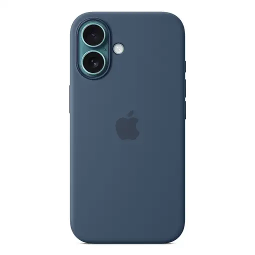 Apple Funda de silicona con MagSafe para el iPhone 16 - Azul denim