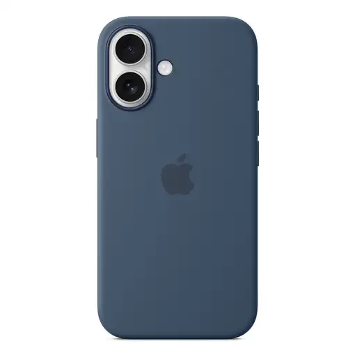 Apple Funda de silicona con MagSafe para el iPhone 16 - Azul denim