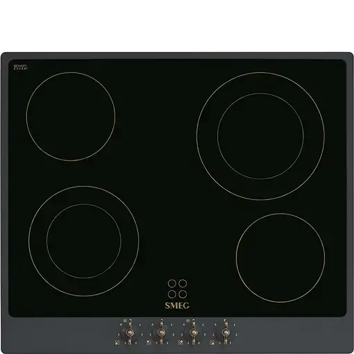 Smeg Coloniale P864AO hobs Antracita Integrado 60 cm Cerámico 4 zona(s)