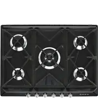 Smeg Victoria SR975NGH hobs Negro Integrado 68.5 cm Encimera de gas 5 zona(s)