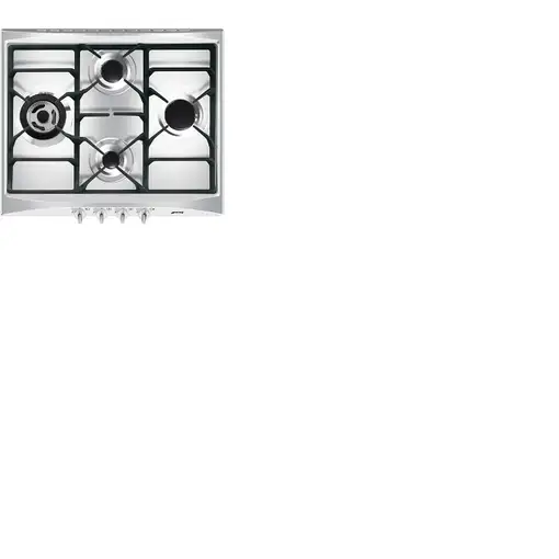 Smeg Cucina SR264XGH2 hobs Negro, Plata Integrado 60 cm Encimera de gas 4 zona(s)
