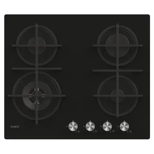 Candy CDK6GF4WEKB Negro Integrado 59.5 cm Encimera de gas 4 zona(s)