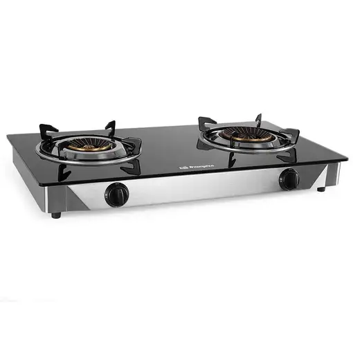 Orbegozo FO 2720 Negro, Acero inoxidable Encimera Encimera de gas 2 zona(s)