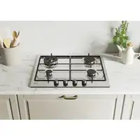 Candy Classic CHW6BR4WTX Acero inoxidable Integrado 60 cm Encimera de gas 4 zona(s
