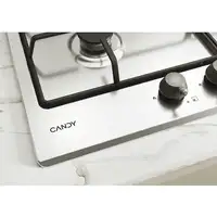 Candy Classic CHW6BR4WTX Acero inoxidable Integrado 60 cm Encimera de gas 4 zona(s