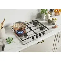 Candy Classic CHW6BR4WTX Acero inoxidable Integrado 60 cm Encimera de gas 4 zona(s