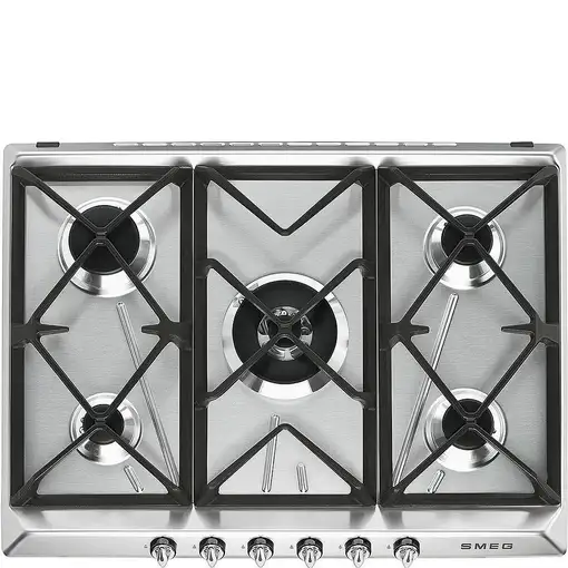 Smeg Victoria SR975XGH hobs Acero inoxidable Integrado 68.5 cm Encimera de gas 5 z