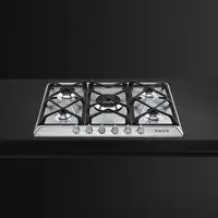 Smeg Victoria SR975XGH hobs Acero inoxidable Integrado 68.5 cm Encimera de gas 5 z