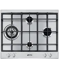 Smeg SLR64SGH hobs Acero inoxidable Integrado Encimera de gas 4 zona(s)
