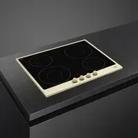 Smeg Cortina SI764POM hobs Crema de color Integrado 60 cm Con placa de inducción 4