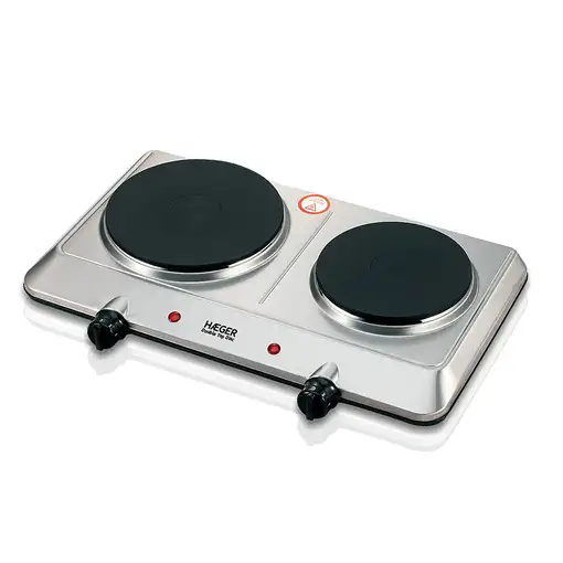 Haeger HP-02S.015A hobs Acero inoxidable Encimera 45.5 cm Quemador en espiral 2 zo