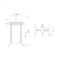 Multibrackets 3120 soporte para TV 2,79 m (110'') Negro