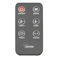 Bimar HP130 calefactor eléctrico Interior Negro 2000 W Ventilador eléctrico