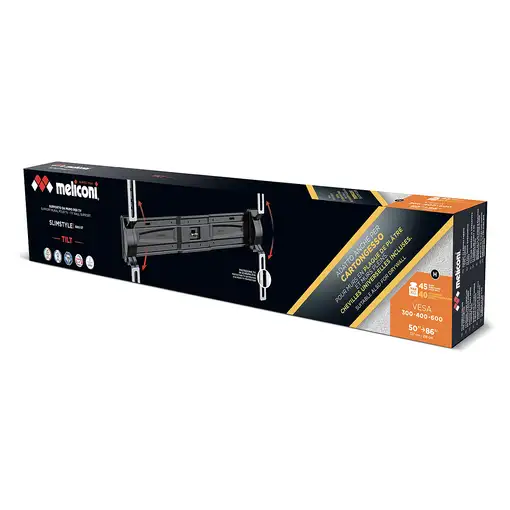 Meliconi SLIMSTYLE PLUS 600ST CG 2,18 m (86'') Negro
