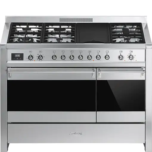 Smeg A3-81 cocina Cocina familiar tipo industrial Eléctrico Encimera de gas Acero
