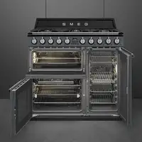 Smeg TR93GR cocina Cocina independiente Eléctrico Encimera de gas Gris