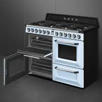Smeg TR4110AZ cocina Cocina independiente Gas natural Encimera de gas Azul