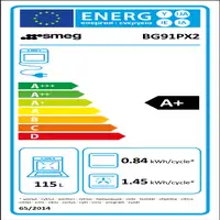 Smeg Concert BG91PX2 cocina Cocina independiente A+ Eléctrico Encimera de gas Acer