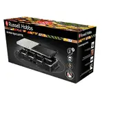 Russell Hobbs Multi Raclette 3 in 1 parrilla de interior 8 personas(s) 1400 W Negr