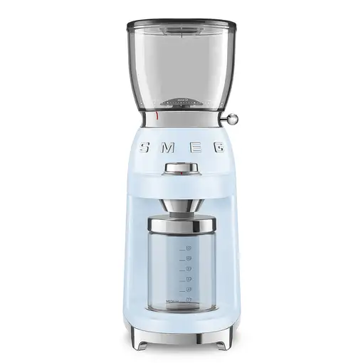 Smeg CGF11PBEU molinillo de café 150 W Azul, Transparente