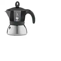 Bialetti Moka Induktion Cafetera italiana 0,28 L Negro, Plata