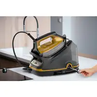 Rowenta DG7644 2200 W 1,1 L Suela Microsteam 400 HD Láser Negro, Oro