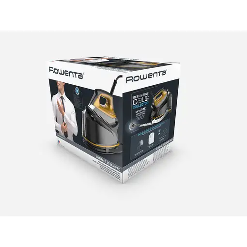 Rowenta DG7644 2200 W 1,1 L Suela Microsteam 400 HD Láser Negro, Oro