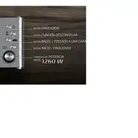 Cecotec VISIONTOAST 2 rebanada(s) 1260 W Negro, Acero inoxidable