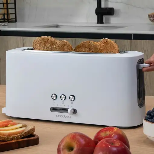 Cecotec 03189 tostadora 6 2 rebanada(s) 980 W Blanco