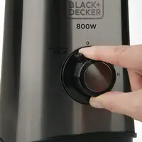 Black & Decker BXJB800E Batidora de vaso 800 W Negro, Transparente