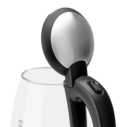 Orbegozo KT 6045 tetera eléctrica 1,7 L 2200 W Negro, Transparente