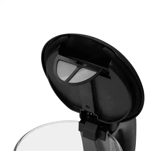 Orbegozo KT 6045 tetera eléctrica 1,7 L 2200 W Negro, Transparente