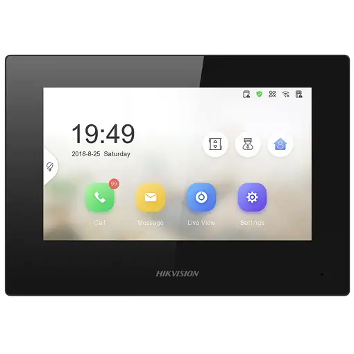 Hikvision DS-KH6320-LE1(B) sistema de intercomunicación de video 17,8 cm (7'') Negr