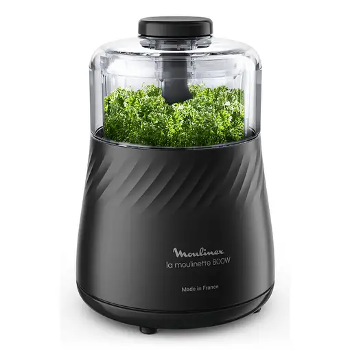 Moulinex DP7108 picadora eléctrica de alimentos 0,5 L 800 W Negro, Transparente
