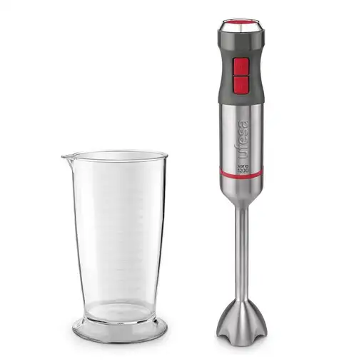 Ufesa BP4650 VARIO 1200 licuadora Batidora de inmersión 1200 W Gris, Rojo, Acero i