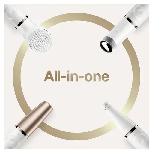 Braun FaceSpa Pro 911 10 pinzas Blanco, Bronce