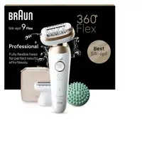 Braun Silk-épil 9 Flex 9-071 3D 40 pinzas Oro, Blanco