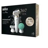 Braun Silk-épil 9 Flex 9-071 3D 40 pinzas Oro, Blanco